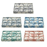 Maxbell Watch Tray Linen Bracelet Bangle Jewelry Organizer Box for Drawer Store Home gray