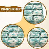 Maxbell Watch Tray Linen Bracelet Bangle Jewelry Organizer Box for Drawer Store Home green