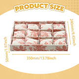 Maxbell Watch Tray Linen Bracelet Bangle Jewelry Organizer Box for Drawer Store Home red