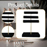 Maxbell Bracelet Holder Display Jewelry Holder Organizer for Watch Rings Living Room Black