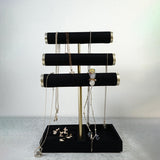 Maxbell Bracelet Holder Display Jewelry Holder Organizer for Watch Rings Living Room Black