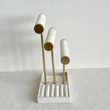 Maxbell Bracelet Holder Display Jewelry Holder Organizer for Watch Rings Living Room White