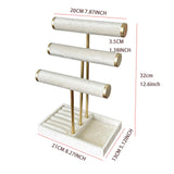 Maxbell Bracelet Holder Display Jewelry Holder Organizer for Watch Rings Living Room White