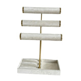 Maxbell Bracelet Holder Display Jewelry Holder Organizer for Watch Rings Living Room White