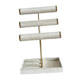 Maxbell Bracelet Holder Display Jewelry Holder Organizer for Watch Rings Living Room White