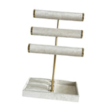 Maxbell Bracelet Holder Display Jewelry Holder Organizer for Watch Rings Living Room White