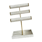 Maxbell Bracelet Holder Display Jewelry Holder Organizer for Watch Rings Living Room White