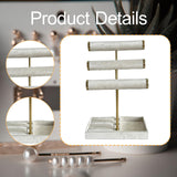 Maxbell Bracelet Holder Display Jewelry Holder Organizer for Watch Rings Living Room White