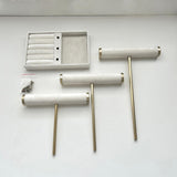 Maxbell Bracelet Holder Display Jewelry Holder Organizer for Watch Rings Living Room White