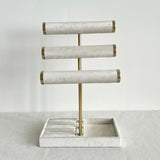 Maxbell Bracelet Holder Display Jewelry Holder Organizer for Watch Rings Living Room White