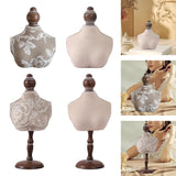 Maxbell Necklace Mannequin Stand Holder Jewelry Display Bust 16x36cm