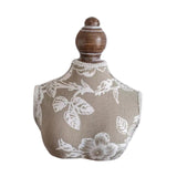 Maxbell Necklace Mannequin Stand Holder Jewelry Display Bust 18x22cm with Flower