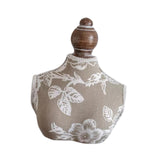 Maxbell Necklace Mannequin Stand Holder Jewelry Display Bust 18x22cm with Flower