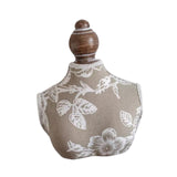 Maxbell Necklace Mannequin Stand Holder Jewelry Display Bust 18x22cm with Flower