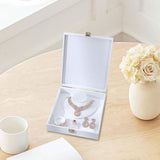 Maxbell Jewelry Organizer Storage Tray for Rings Bracelet Earrings Necklace for Show White