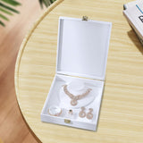 Maxbell Jewelry Organizer Storage Tray for Rings Bracelet Earrings Necklace for Show White