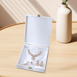 Maxbell Jewelry Organizer Storage Tray for Rings Bracelet Earrings Necklace for Show White