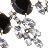 Maxbell Necklace Earrings Set Classic Fashion Bib Necklace for Anniversary Dance Mom Black