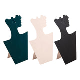 Maxbell Velvet Necklace Display Soft Jewelry Display for Shop Show Home Use Business Green