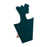 Maxbell Velvet Necklace Display Soft Jewelry Display for Shop Show Home Use Business Green