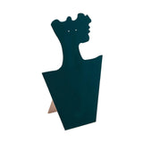 Maxbell Velvet Necklace Display Soft Jewelry Display for Shop Show Home Use Business Green