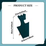 Maxbell Velvet Necklace Display Soft Jewelry Display for Shop Show Home Use Business Green