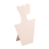 Maxbell Velvet Necklace Display Soft Jewelry Display for Shop Show Home Use Business White