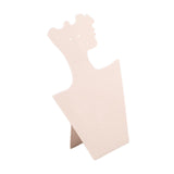 Maxbell Velvet Necklace Display Soft Jewelry Display for Shop Show Home Use Business White