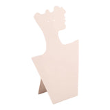 Maxbell Velvet Necklace Display Soft Jewelry Display for Shop Show Home Use Business White