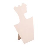 Maxbell Velvet Necklace Display Soft Jewelry Display for Shop Show Home Use Business White