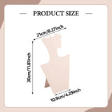 Maxbell Velvet Necklace Display Soft Jewelry Display for Shop Show Home Use Business White