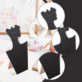 Maxbell Velvet Necklace Display Soft Jewelry Display for Shop Show Home Use Business Black