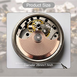 Maxbell Watch Automatic Hammer Component Professional Watch Rotor for 7S36 4R35 7S26 Rose Gold