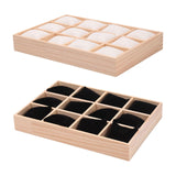 Maxbell Bracelet Storage Tray Practical Watch Display Case for Dresser Jewelry Store Black Velvet