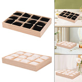 Maxbell Bracelet Storage Tray Practical Watch Display Case for Dresser Jewelry Store Black Velvet