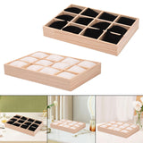 Maxbell Bracelet Storage Tray Practical Watch Display Case for Dresser Jewelry Store Black Velvet