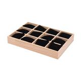 Maxbell Bracelet Storage Tray Practical Watch Display Case for Dresser Jewelry Store Black Velvet