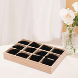 Maxbell Bracelet Storage Tray Practical Watch Display Case for Dresser Jewelry Store Black Velvet