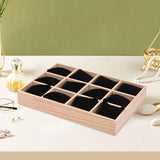 Maxbell Bracelet Storage Tray Practical Watch Display Case for Dresser Jewelry Store Black Velvet