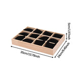Maxbell Bracelet Storage Tray Practical Watch Display Case for Dresser Jewelry Store Black Velvet