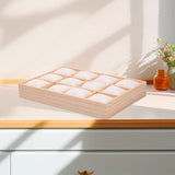 Maxbell Bracelet Storage Tray Practical Watch Display Case for Dresser Jewelry Store White Velvet