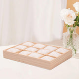 Maxbell Bracelet Storage Tray Practical Watch Display Case for Dresser Jewelry Store White Velvet