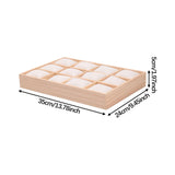 Maxbell Bracelet Storage Tray Practical Watch Display Case for Dresser Jewelry Store White Velvet