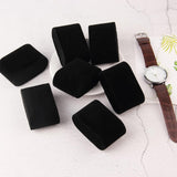 Maxbell 10 Pieces Watch Pillows Jewelry Display Accessories for Jewelry Box Showcase Black Velvet