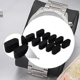 Maxbell 10 Pieces Watch Pillows Jewelry Display Accessories for Jewelry Box Showcase Black Velvet