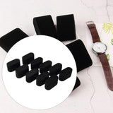Maxbell 10 Pieces Watch Pillows Jewelry Display Accessories for Jewelry Box Showcase Black Velvet