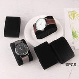 Maxbell 10 Pieces Watch Pillows Jewelry Display Accessories for Jewelry Box Showcase Black Velvet
