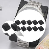 Maxbell 10 Pieces Watch Pillows Jewelry Display Accessories for Jewelry Box Showcase Black PU Leather