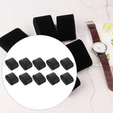 Maxbell 10 Pieces Watch Pillows Jewelry Display Accessories for Jewelry Box Showcase Black PU Leather