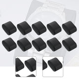Maxbell 10 Pieces Watch Pillows Jewelry Display Accessories for Jewelry Box Showcase Black PU Leather